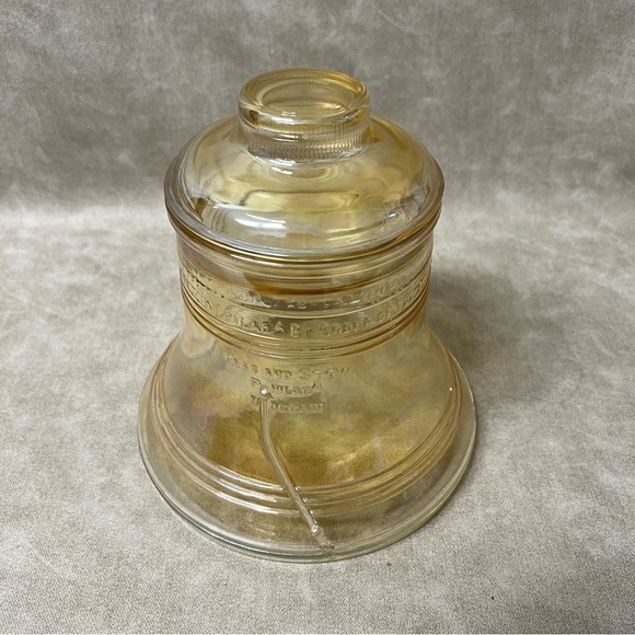 VTG.1976 BICENTENNIAL BARTLETT-COLLINS GLASS LIBERTY BELL COOKIE JAR - Picture 2 of 6